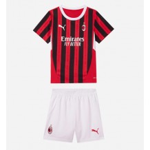 AC Milan Hjemmedraktsett Barn 2024-25 Kortermet (+ Korte bukser)